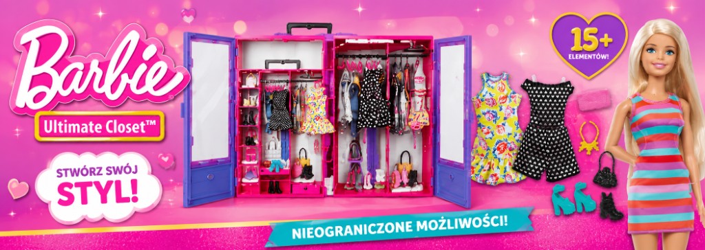 Barbie Ultimate Closet – szafa z lalką Mattel HJL66